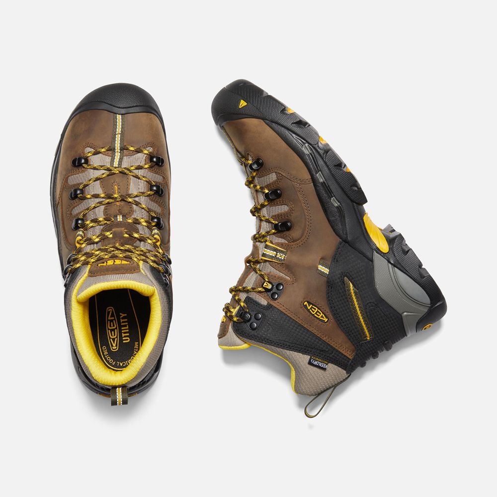 Keen Trekking Bot Erkek Kahverengi/Siyah - Pittsburgh 6\" (Steel Toe) - Türkiye KFRS76428